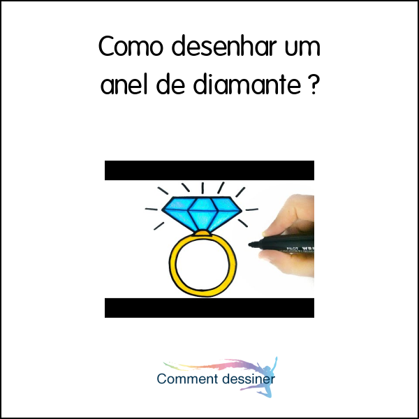 Como desenhar um anel de diamante